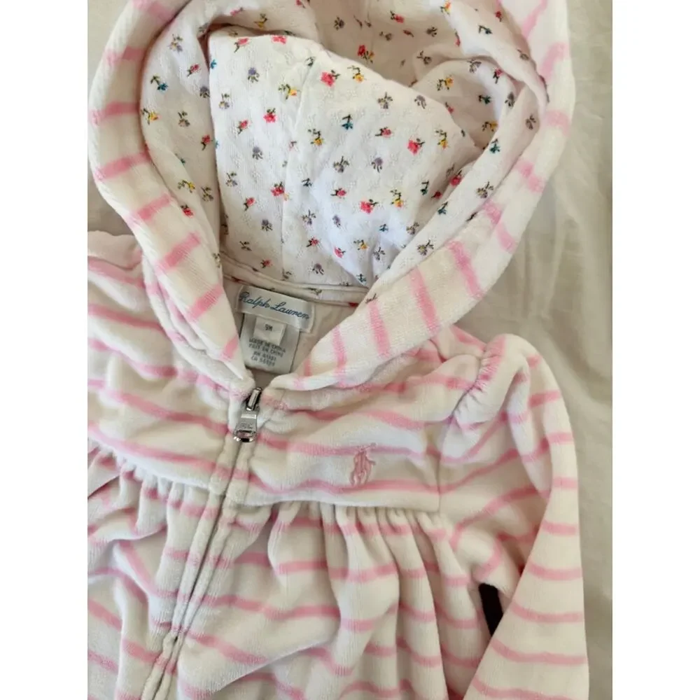 Ralph Lauren Baby Jacket Striped Sweatshirt 9 Month